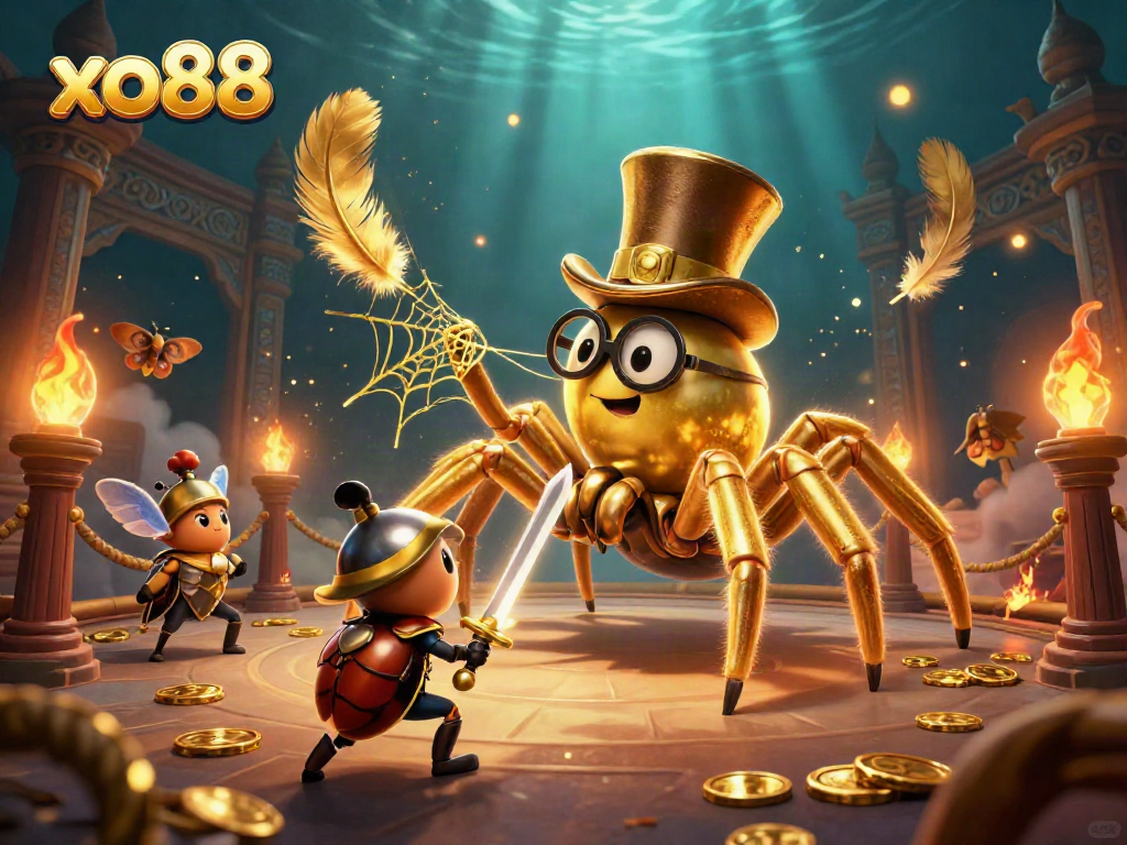 Engage in thrilling gaming at xo88 with a vibrant 3D casino scene showcasing unique features.